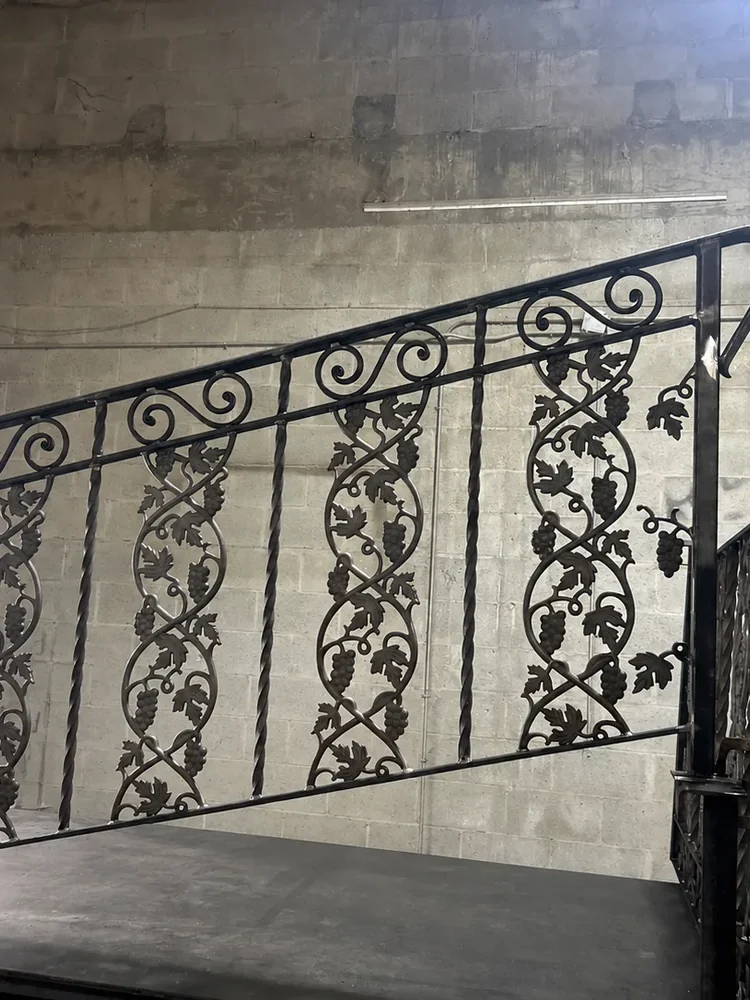 Decorative handrail made in the workshop